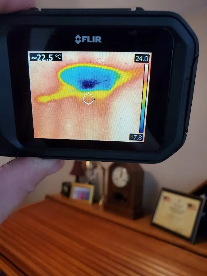 Thermal imaging inspection for water damage in Lyman